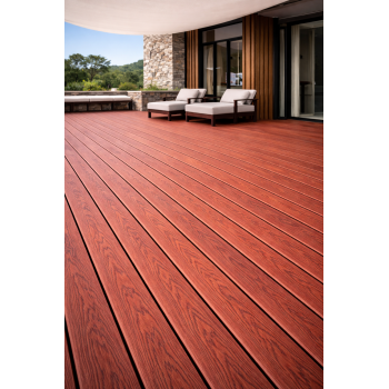 Террасная доска TERRASOV LIGHT 135x22  (Красное дерево)