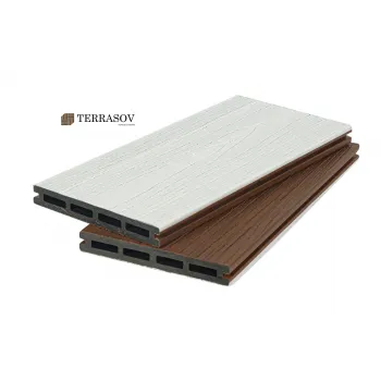 Террасная доска ДПК co-extrusion 1.5 двухцветная (Белый)