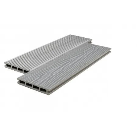Террасная доска TERRASOV MODERN 3D 146х24  (Серый)