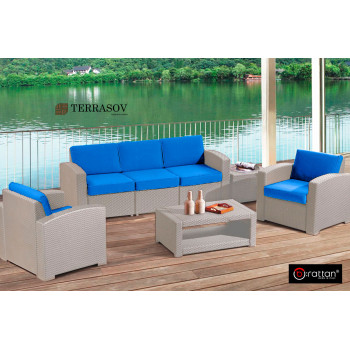 Комплект мебели Rattan Premium 5, СЕРЫЙ
