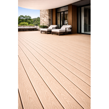 Террасная доска TERRASOV LIGHT 135x22  (Слоновая кость)