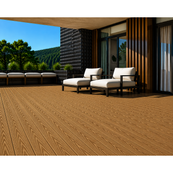 Террасная доска TERRASOV Vista 3d  150x26  (без НДС) (Дуб)