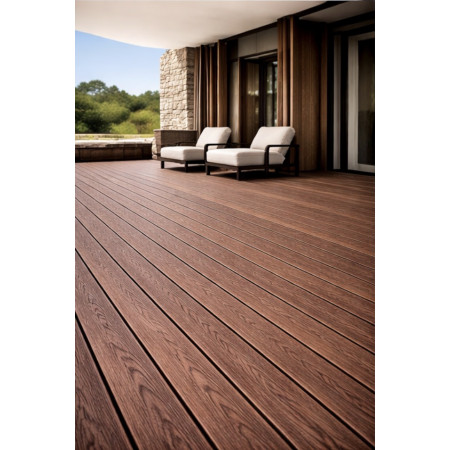 Террасная доска TERRASOV LIGHT 135x22 (Венге)