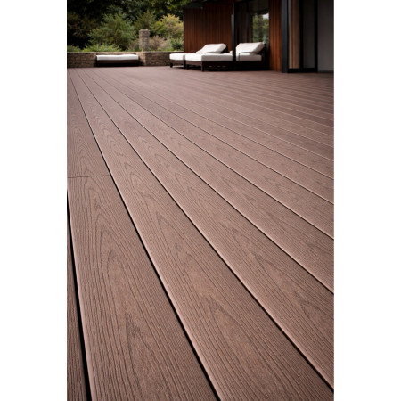 Террасная доска TERRASOV VISTA CLASSIK 2D26х160 (Венге)