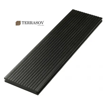 Террасная доска TERRASOV MASSIVE 3D полнотелая графит