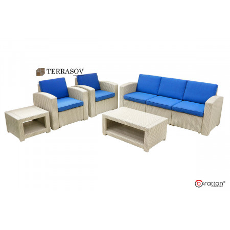Комплект мебели Rattan Premium 5, СЕРЫЙ