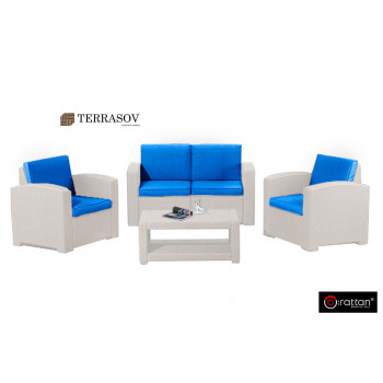 Комплект мебели Rattan Premium 4, СЕРЫЙ