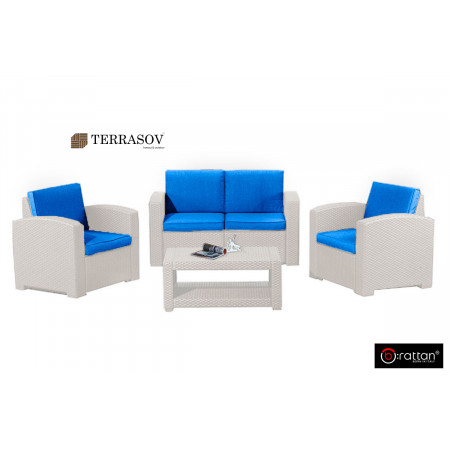 Комплект мебели Rattan Premium 4, СЕРЫЙ