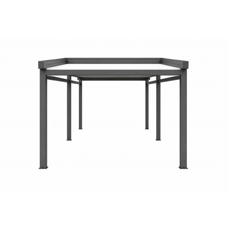Тентовая пергола A DUO отдельностоящая двускатная (профиль колонн 135x135)